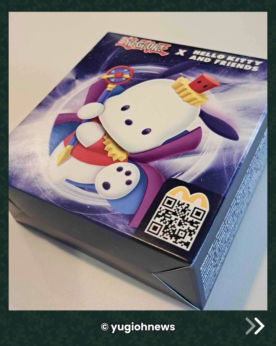 Coindesbarons's tweet photo. Quoiii !? Et oui, Hello Kitty &amp; Friends x Yu-gi-Oh! x McDonald’s collaborent ensemble sur cette collection MacDo unique !🐱🍔 
⚠️ C'est qu'en Belgique ? Nous aussi on veut bouffer de l’exclu !

PS : Merci aux comptes insta de @yugiohnews et de @dutchtcg pour ces clichés ! 🌟 https://t.co/EYGlO76SjX