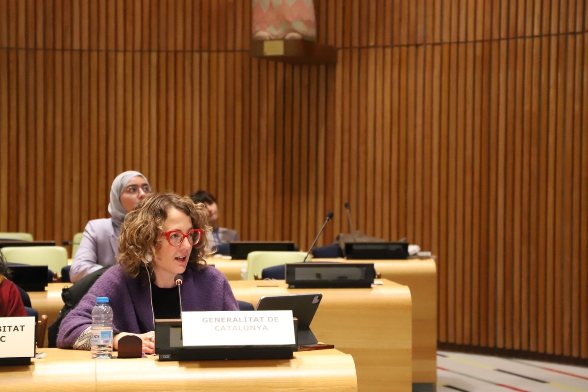 🟣#CSW68 @taniaverge, Minister for Equality and Feminisms, @gencat @igualtatcat 💬'When we have a wide women’s participation in local political life, it's easier to advance broad social changes and there are positive impacts on enhancing women’s participation' #Listen2Cities