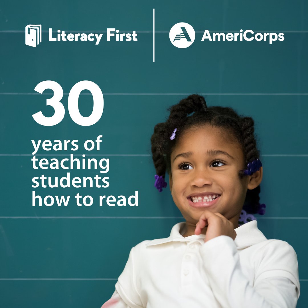 Here are a few milestones we are proud to celebrate this #AmeriCorpsWeek: 🌟 2,225,000 hours of service since 1994 🌟 26,000+ students supported 🌟 1,900 tutors who dedicated a year or more of service 🌟 30 years of teaching students how to read #LiteracyFirst30 #AmeriCorps30