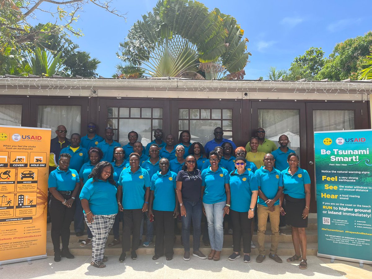 UNDRR_Americas's tweet photo. 🌊To mitigate the impacts of tsunamis, we need a people-centered and systemic risk management approach that transcends across disciplines, sectors and institutions. Tsunami preparedness and mitigation in Barbados is contributing for a #ResilientFuture. @UNESCO_es @dem_barbados https://t.co/dyWhOoTMqc