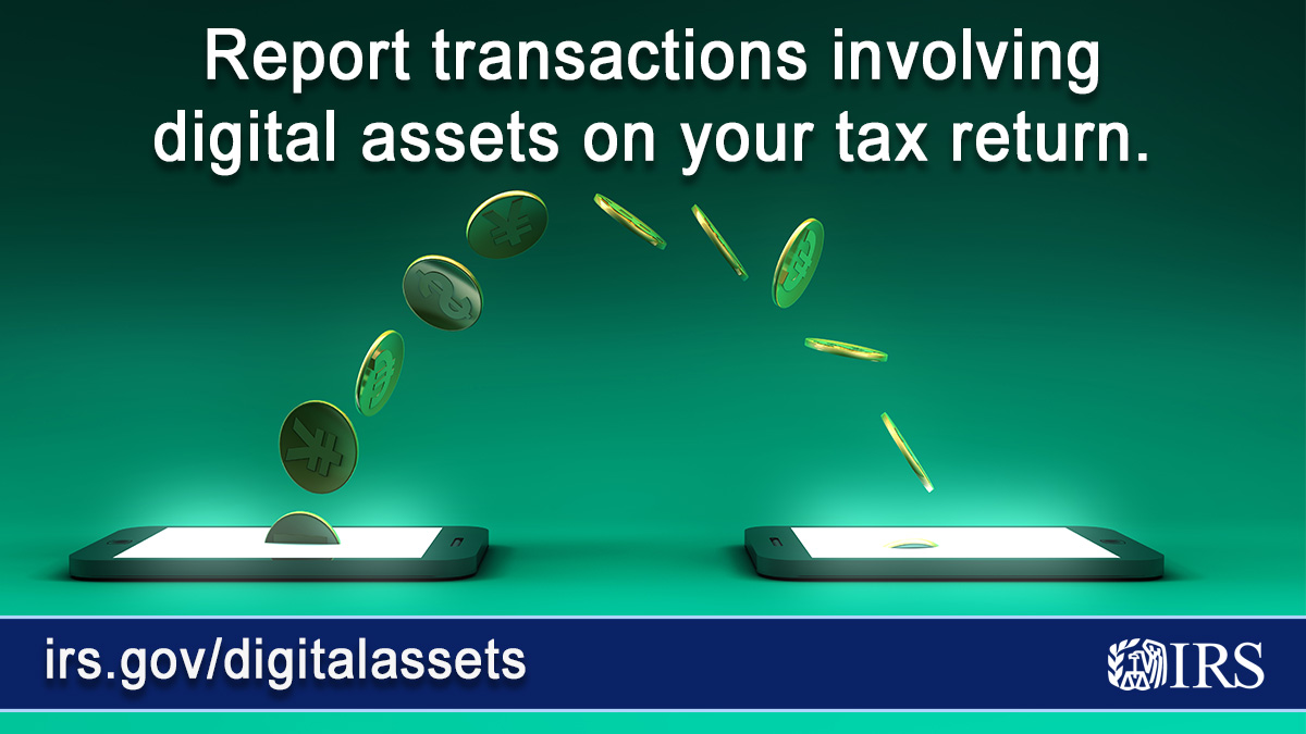 IRSsmallbiz's tweet photo. The #IRS has information to help you understand the type of digital assets that must be reported on your tax return. Learn more: https://t.co/tTJ9GmmtLr https://t.co/qdluj2bGmr