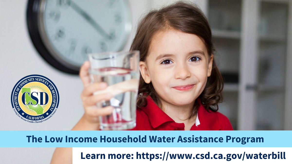 ca_csd's tweet photo. Water affordability is a challenge for many households across California. That's why #LIIHWAP is here to help. We provide direct support to help pay water and sewer bills. Visit https://t.co/u3w77aEaI2 to find assistance through your local service provider. #AssistToPay https://t.co/sk5uBpPk6R