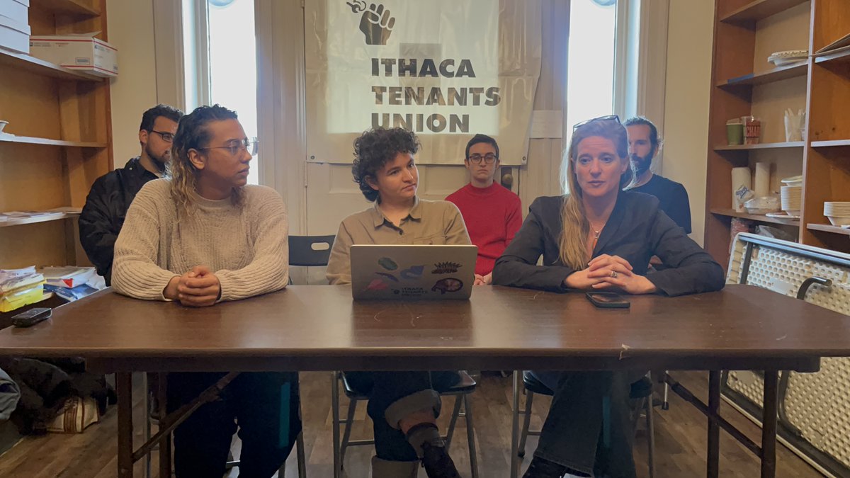 ithacaTU's tweet photo. Today @AMKelles and @Matos_ith joined Ithaca tenants to call for statewide #GoodCause eviction.

Good Cause is a common sense tenant protections that upstate tenants need to stabilize our homes. We need it statewide, and we need it now. https://t.co/Zqiit92iVq