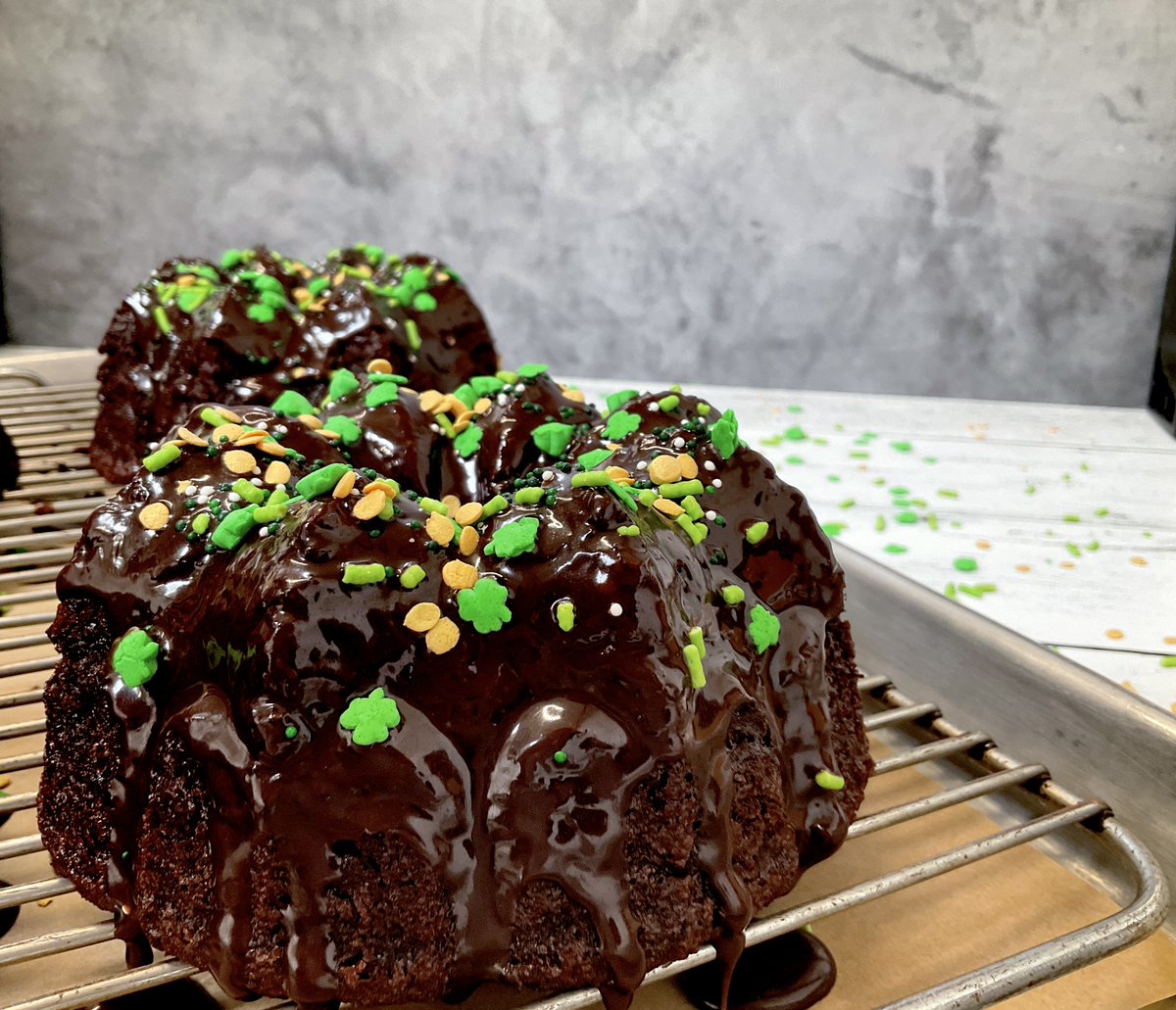 Need something green for St Pat's Weekend, swing by for the last of our Shamrock 'Butter' Cookies or one of our Lucky McBundts!  Here thru Sunday.  The Bundts are vegan.  The Cookies are dairy-free.  Both are ... gluten-free, of course!  #glutenfree #oakland #GF #mariposa