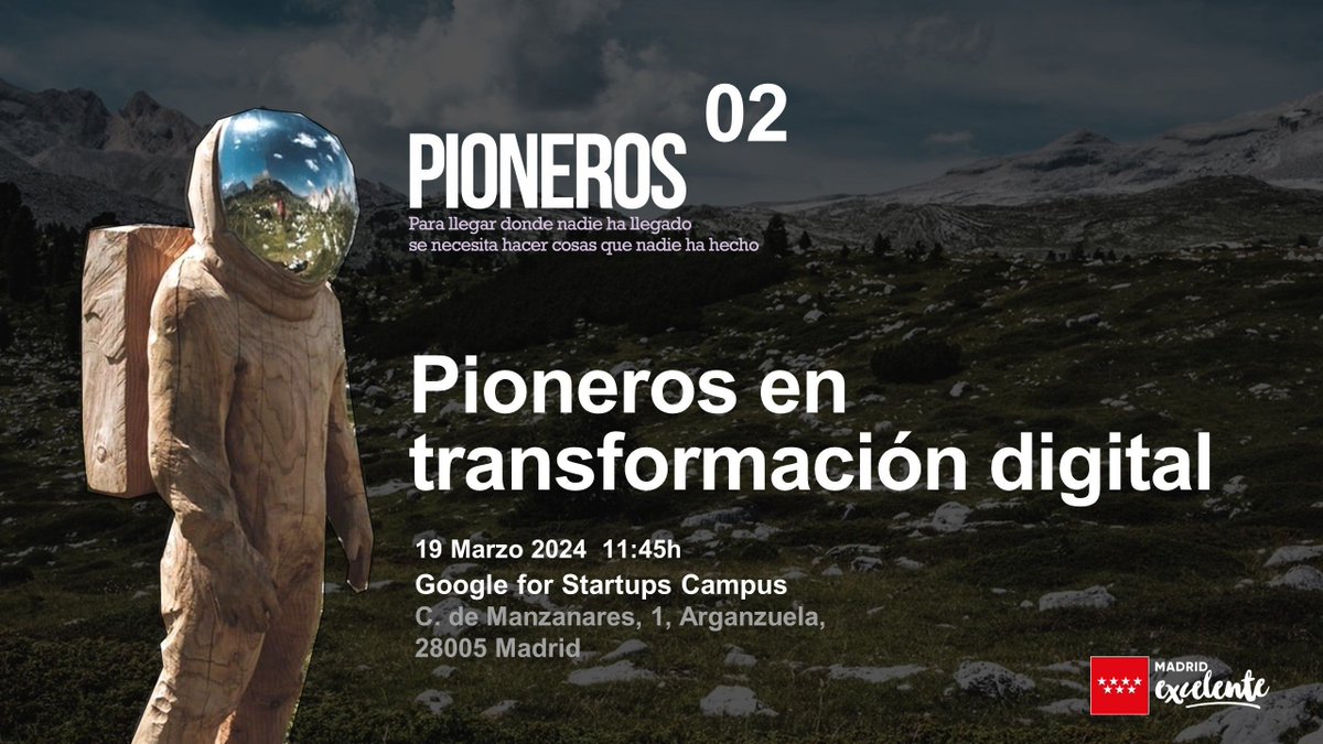 ✏️ La Fundación Madrid por la Competitividad y <a href="/MadridExcelente/">Madrid Excelente</a> invita a los colegiados del <a href="/CAFMadrid/">CAFMadrid</a> a la II Jornada Pioneros en Transformación Digital, en el Google For Startups Campus. #AFColegiados 

🗓️ 19 de marzo. 11:45h. 

👇 Inscripciones e info
buff.ly/4abJnZN