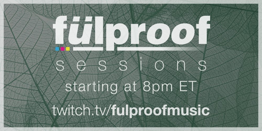 fülproof sessions #streaming on #Twitch tonight from 8-11pm EDT! Come hang &amp; kick off the weekend with some groovy tunes! twitch.tv/fulproofmusic

#deephouse #organichouse #progressivehouse #techno #melodictechno #melodichouse #housemusic #electronica #djmix #djset #fulproofmusic
