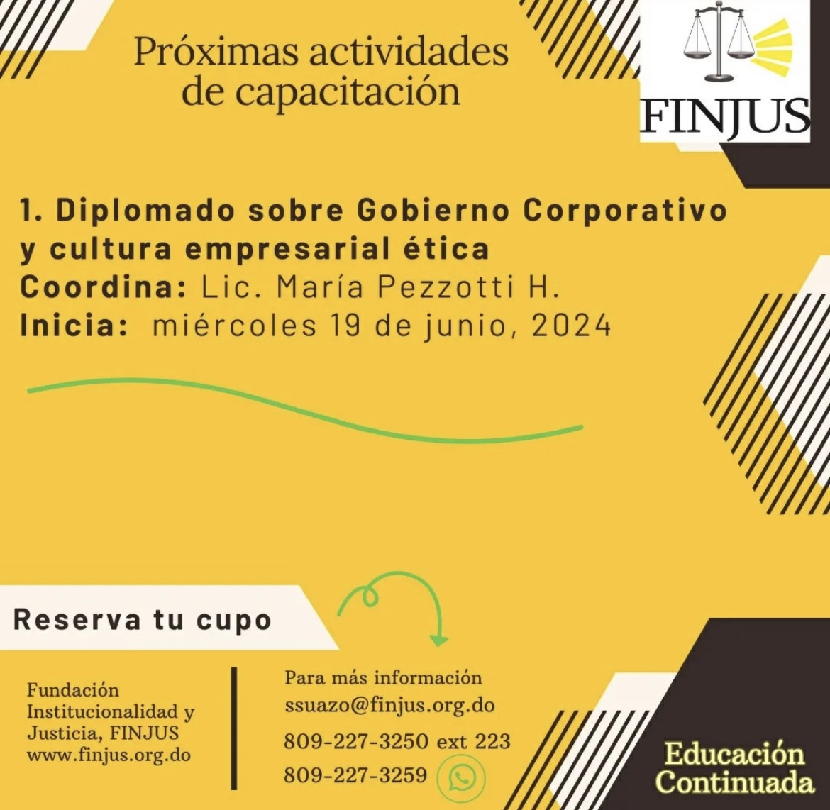 Inscripciones abiertas! Único Diplomado en materia de Gobierno Corporativo actualmente en el país!