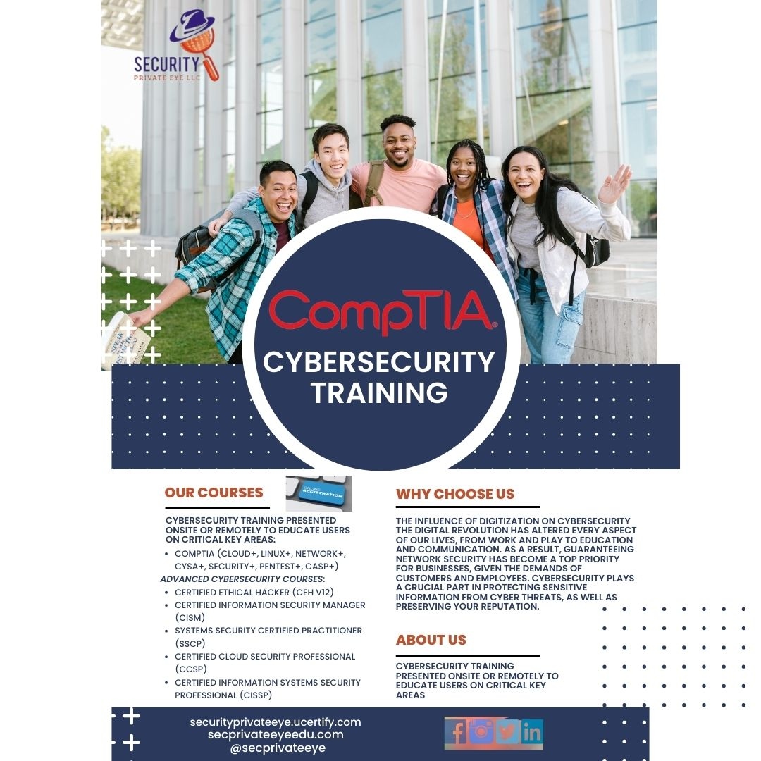 secprivateeye's tweet photo. 🔒 Dive into the Digital Defense Realm! 🚀
✅ CompTIA, CEH V12, CISM, &amp; more! 
✅ Expert-led, real-world insights! 
✅ Learn anytime, anywhere!
🌐 Enroll now: https://t.co/xEHn5pPeXE | https://t.co/UiOZVCvrbu
👉 Follow @secprivateeye
#DigitalSecurity #TechCareers #InfoSec https://t.co/tXHYj1UQPw