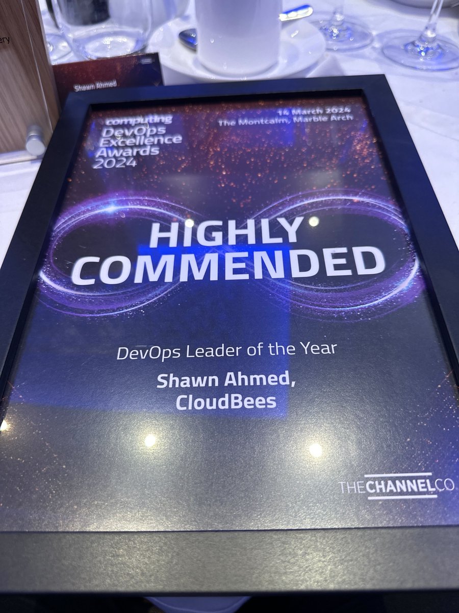 Last night, #CloudBees shone at the Computing Magazine 2024 DevOps Excellence Awards, winning:

🥇 Best Continuous Delivery Product - CloudBees
🥈 Highly Commended Best DevOps Leader - CPO, Shawn Ahmed 

A huge thank you to our team &amp; the DevOps community! #DevOpsExcellence