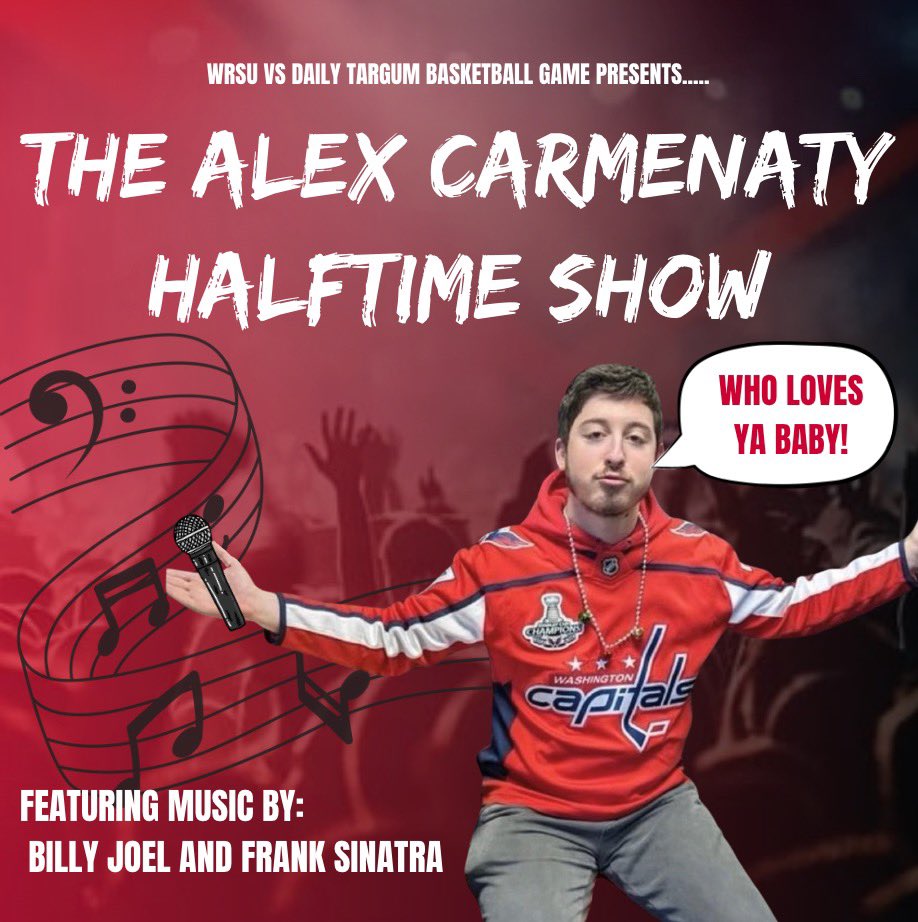 Who loves ya???

Our general manager, Alex Carmenaty, will perform the 2024 WRSU-Daily Targum Game Halftime Show!!!