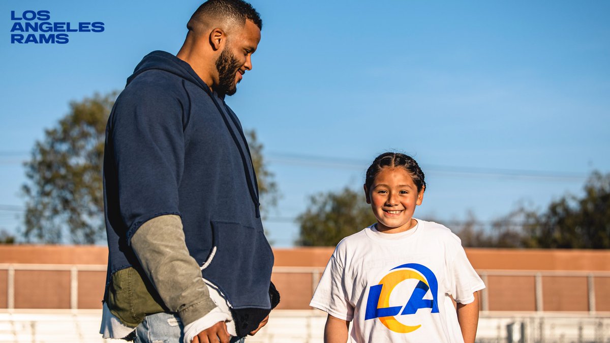 RamsCommunity's tweet photo. 1 of 1. 💙 

Thank you for giving so much to the LA Community, the 🐐 on and off the field. https://t.co/pFGYDsXbkE
