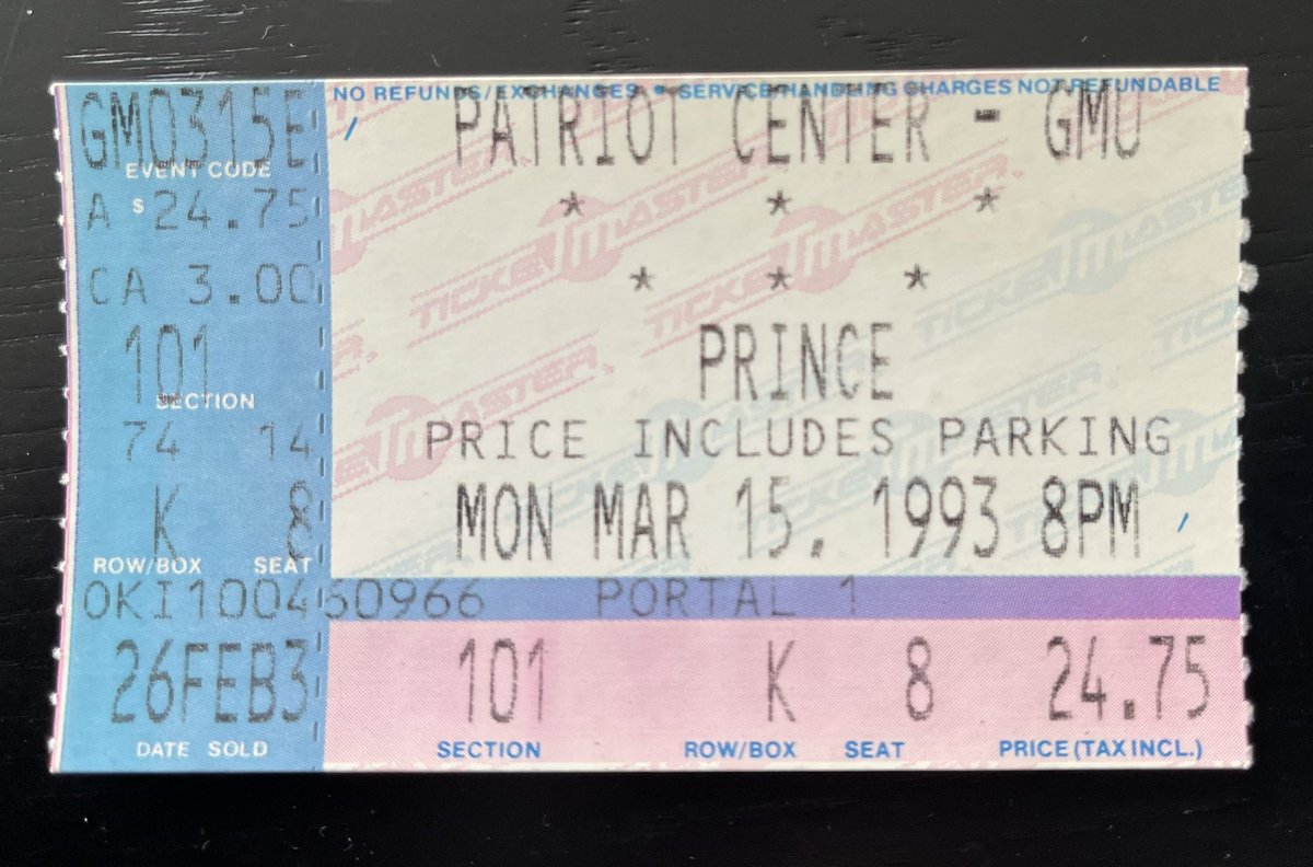 Johnd1210's tweet photo. 2day marks 31 years since I saw Prince 4 the 2nd time. Tour program still has that new paper smell. ⏰ #TimeIsATrick #PRINCE4EVER https://t.co/karMsv6NVn