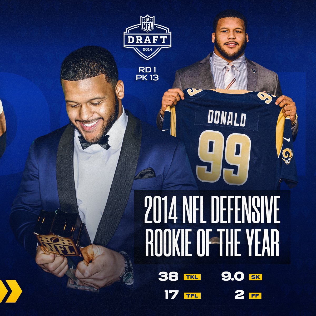 RamsNFL's tweet photo. An unrivaled legacy. ​

@AaronDonald97 left his mark on game.
