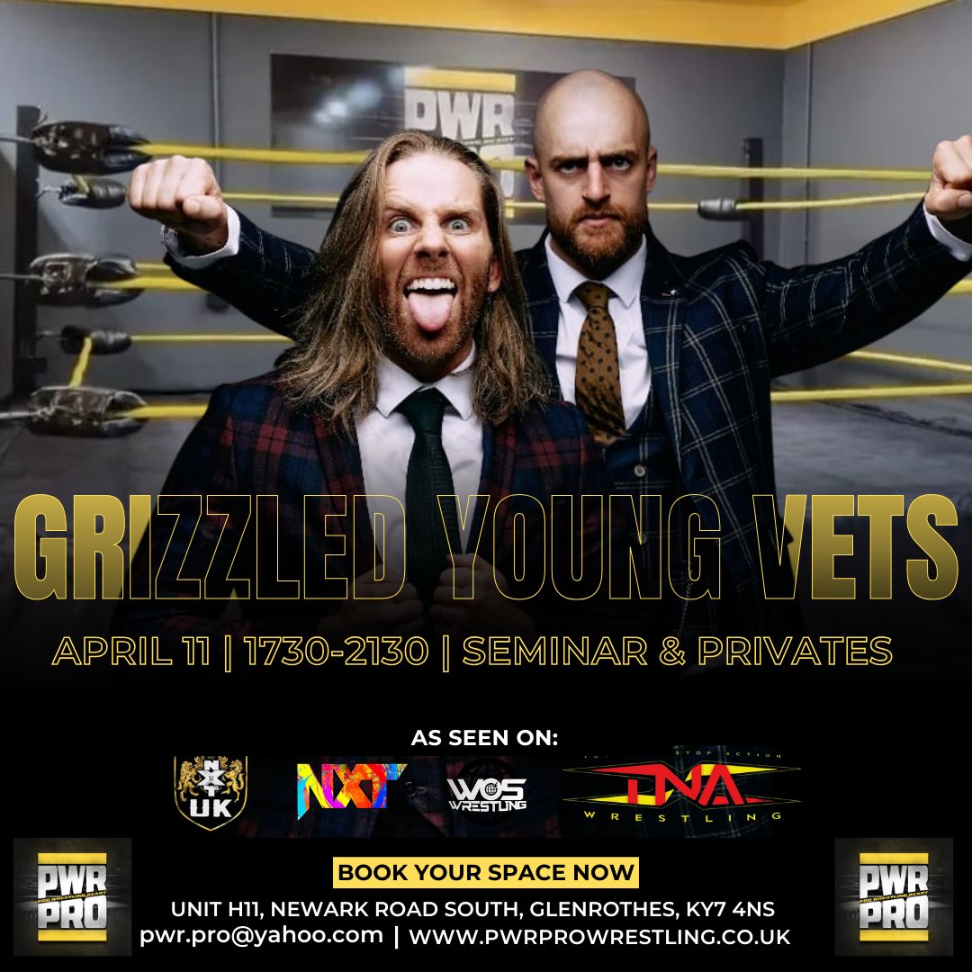 pwrprowres's tweet photo. ⚡️ 𝐆𝐘𝐕 𝐗 𝐏𝐖𝐑 𝐏𝐑𝐎 ⚡️

𝐏𝐖𝐑 𝐏𝐑𝐎 are excited to announce a seminar with Zack Gibson &amp; James Drake - The Grizzled Young Vets

(1/4) https://t.co/41doatPHv9