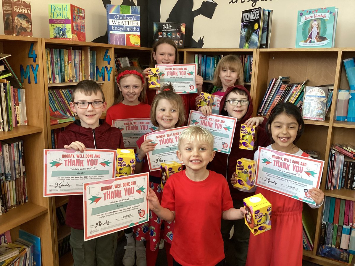 🔴🔴 RED NOSE DAY🔴🔴 Congratulations to our #RedNoseDay @BritishBakeOff winners. Enjoy your well deserved prizes. Thank-you to all our families for your donations today in aid of @comicrelief