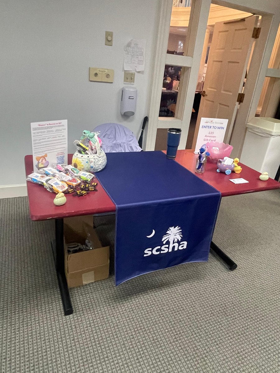 🎉 Hey there, students! 🎓 If you're attending SLP day at Columbia College, make sure to pop over to the SCSHA table and discover your top 10 "Riesens" why you should totally join the SLP squad! 💝 Trust us, it's going to be an speak your language! 💬 #SLPDay #JoinTheSLPSquad 🗣️