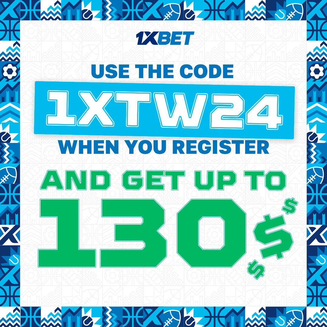 1xBet_Eng's tweet photo. Join now at 1xBet and get a cool bonus 🎀

Use the promo code 1XTW24 to get up to $130 on your first deposit 💰 

Register ➡ https://t.co/WtNIYxxWUC https://t.co/ZoDseBnePu