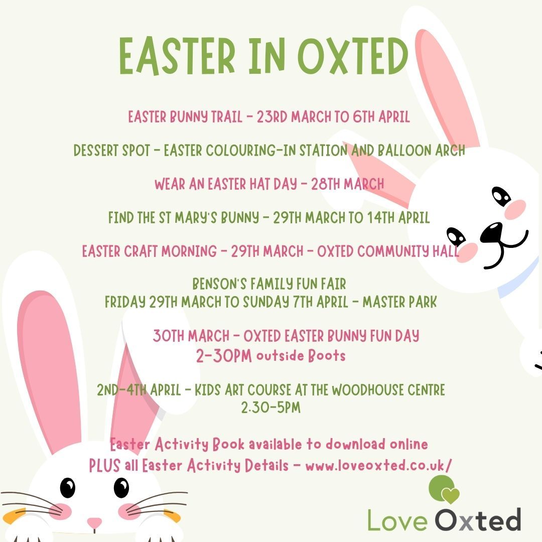 Easter is not far away so here's a round-up of how we can help you keep the kids occupied over the Easter Holidays, including Easter Trail and Easter Bunny fun day - March 20th. Find out all the details online. buff.ly/4cjKY1g