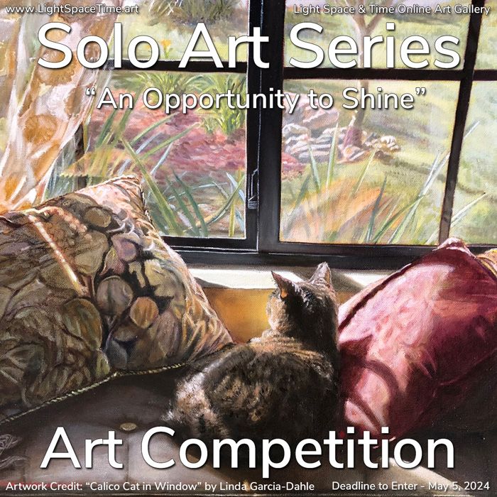 Call for Artists - Join us for the 27th 'Solo Art Series' Online Art Competition! Apply by May 5th: buff.ly/4cbqqbv 
#lightspacetime #onlineartgallery #soloart #soloartseries #soloartists #soloartcompetition #soloartcontest #abstractart #abstracts #abstractphotography
