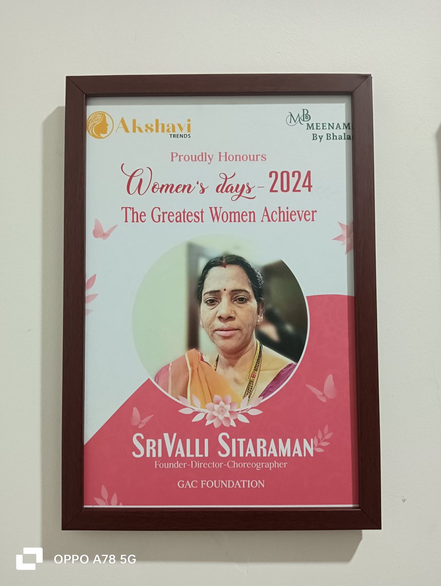 thegacculture's tweet photo. Congratulations to our Founder, @Srivalli_Sitara for receiving 'The Greatest Women Achiever' award on Women's Day from Akshavi Trends! Honoured to receive this on 16th anniversary of our foundation this year. ✨💜🩷
#WomenEmpowerment #WoWMen #SkyIsTheLimit https://t.co/OL9eiwNOu4