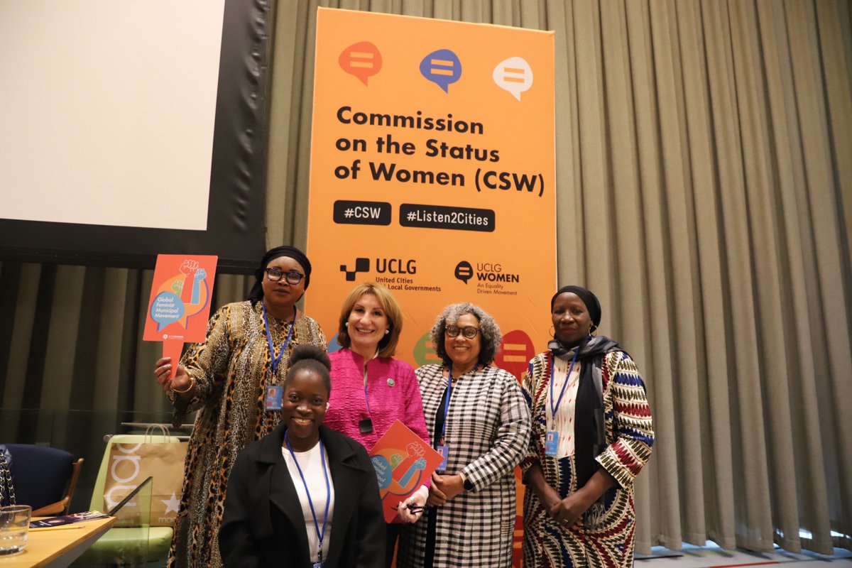 🟣✨The #CSW68 side event on Fostering Women’s Political Participation for Equitable and Strong Public Institutions comes to an end with a commitment to strengthen public basic services to empower women and ensure equal participation in public life🙋‍♀️ #Listen2Cities