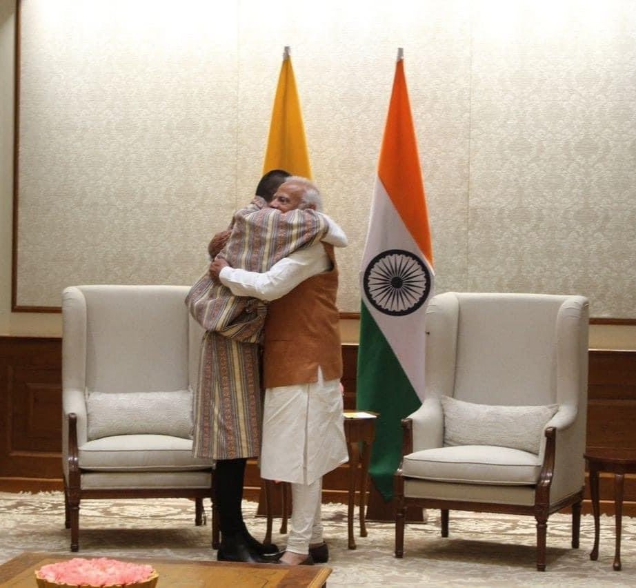 The hug that defines #IndiaBhutan relations!
