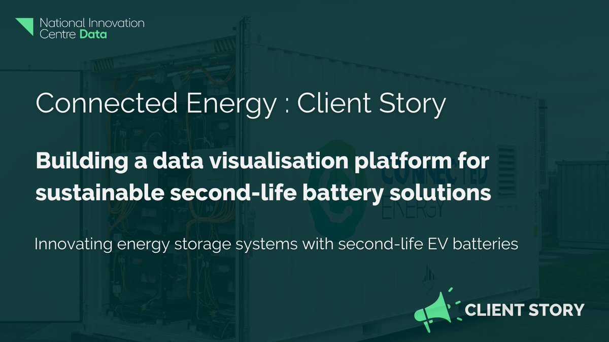 We worked with Connected Energy to transform second-life EV batteries' data into actionable insights, enhancing engagement and proving their storage potential. 🌱🔋 Discover how in our latest story📊: bit.ly/3vcUOBz #DataVisualisation #Sustainability #Innovation