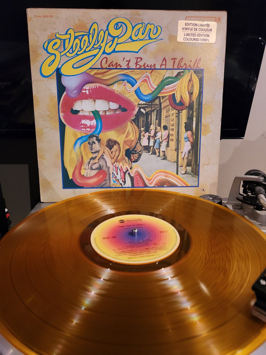 SpinVinyl1's tweet photo. More Steely Dan! Their debut album Can't Buy A Thrill is probably my favorite album of theirs and this 1978 Canadian reissue sounds good but I would like to get a US original to compare. 
#SteelyDan #CantBuyAThrill #DirtyWork #DoItAgain #ReelinInTheYears #vinylrecords https://t.co/vETTGTNo6c