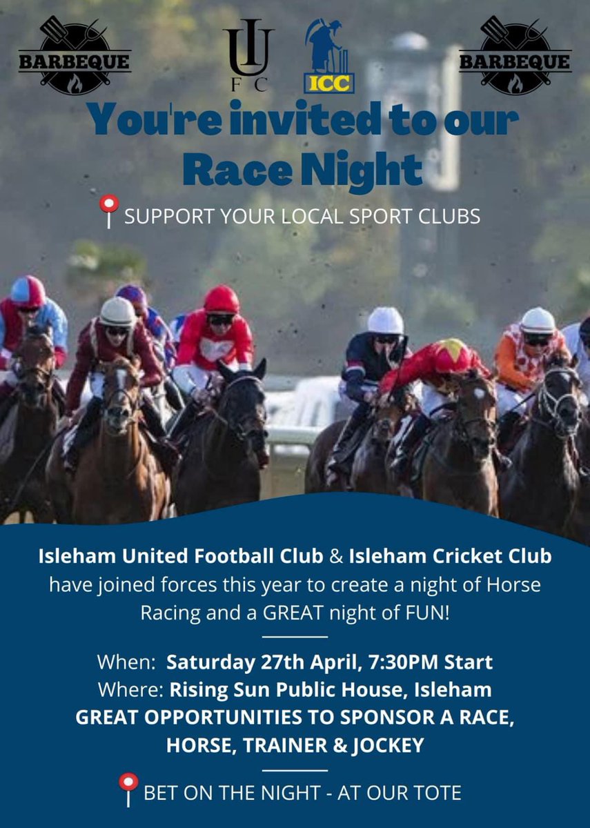 Joint event with <a href="/IslehamCC/">Isleham CC</a> at both clubs HQ. Check our FB pages for details as they are released.
