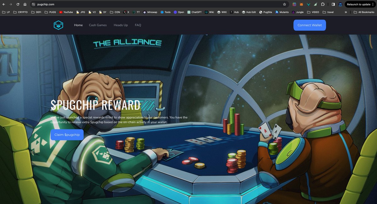 DO NOT GO TO pugchip dot com
Someone has created a website to scam you. 

Does anyone know how we can deal with a website like this? 
Can it be reported?