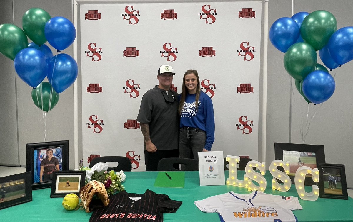 Congratulations to 2024 @RumerKendall and family on making it OFFICIAL!  Kendall #SIGNS with Lake Sumter State College!  We are super excited we get one more season with her in the Wildfire Organization 🔥 #Signed #LSSC