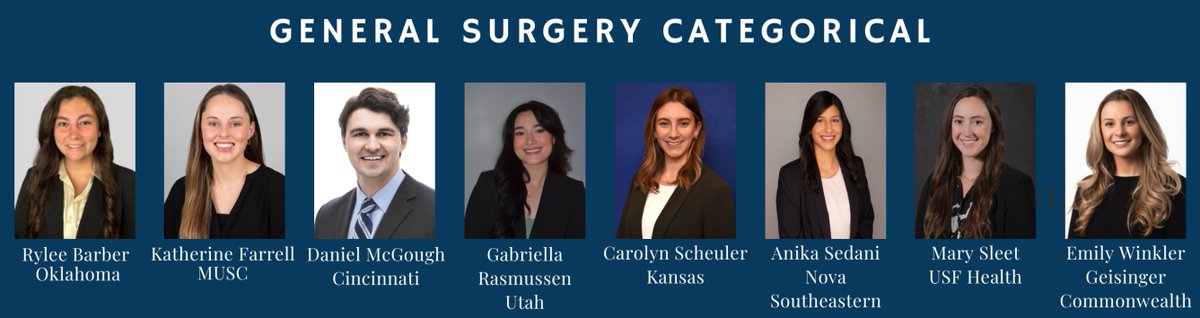 MUSCGenSurg's tweet photo. Congratulations to our newly matched categorical, preliminary, and subspecialty residents!! #GenSurgMatch2024 #MUSCGenSurgMatch https://t.co/cvX4prsqHP