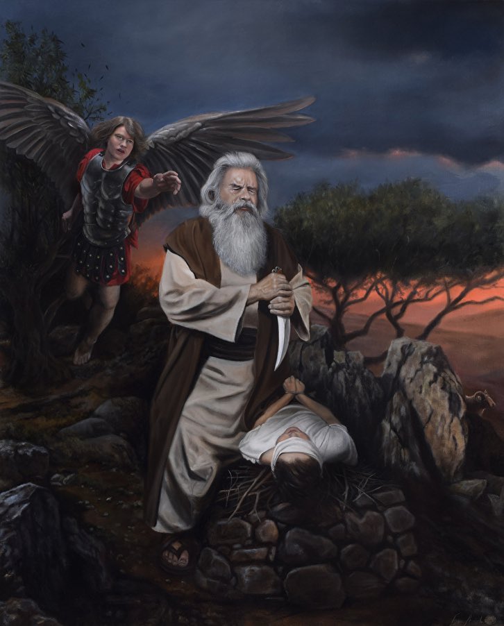 My painting of the Sacrifice of Isaac, oil on panel 24 x 30” 2022 Private Collection

👉 see more of my artwork at ericarmusik.com

#catholicart #CatholicTwitter #CatholicX #biblicalart #catholicart #painting