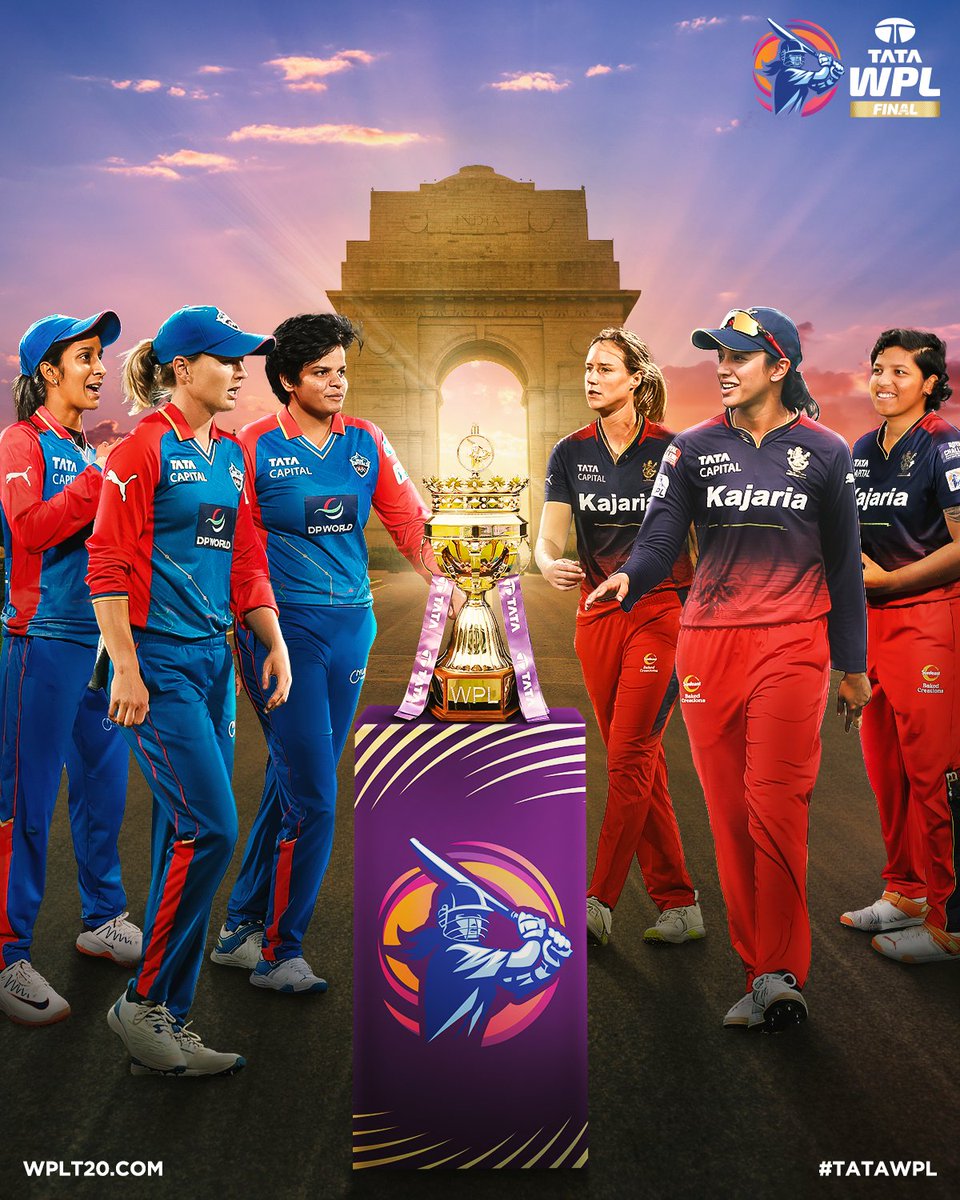 wplt20's tweet photo. FINAL BERTH ✅

@RCBTweets join the @DelhiCapitals for a shot at the ultimate prize 🏆

#TATAWPL | #MIvRCB | #Eliminator https://t.co/R0YL3bE9EP