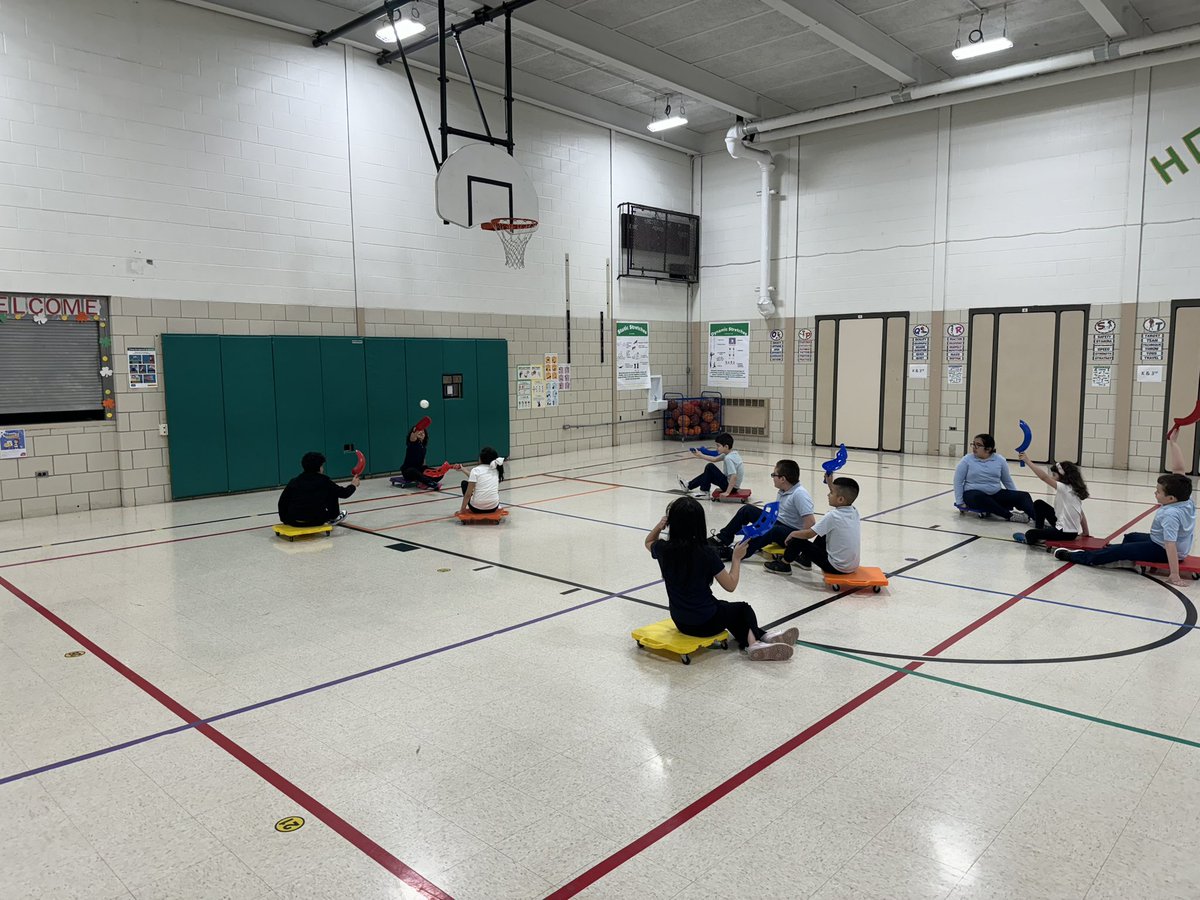 b_physical's tweet image. PE week in review… this week 2nd-5th played our version of WhirlyBall.  The game  combines skills of lacrosse, hockey, and basketball. Students had a lot of fun playing.  Kindergarten and 1st graders played with the parachute this week. Next week we will work with paddle games.