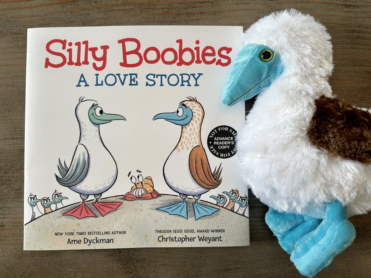 COVER REVEAL & GIVEAWAY! ❤️SILLY BOOBIES: A LOVE STORY💙 ⭐️JUST RT⭐️ TO ENTER TO WIN a 📖 ARC & this STUFFIE! Text by me Art by @ChristophWeyant Design by Abby Dening Two Lions @AmazonPub 🎉9/3/24🎉 1 random winner 10 PM EDT THU 3/21/24! 🍀! #CoverReveal #kidlit #giveaway