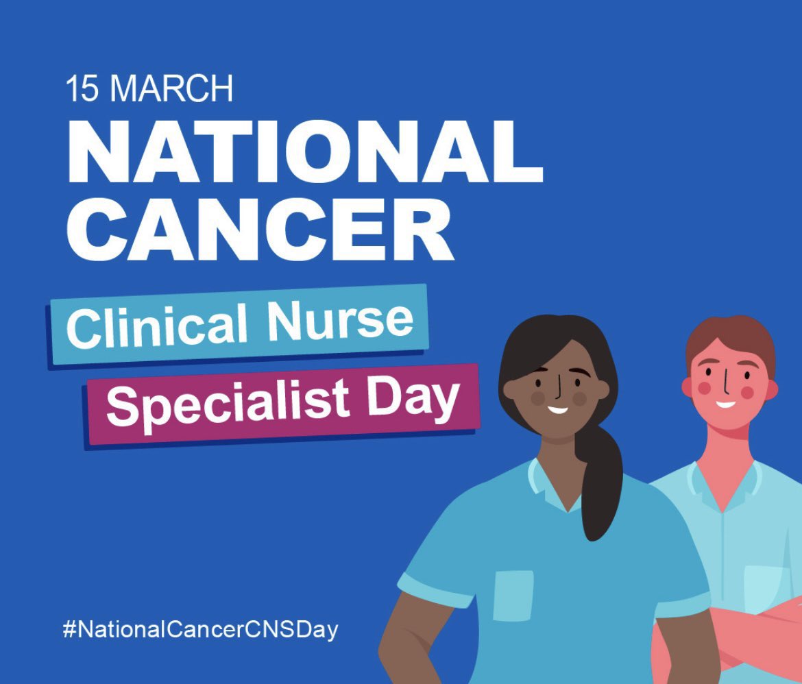 HAPPY NATIONAL CANCER CNS DAY to All the wonderful Nurse Specialists. Well done for the dedication, commitment, compassion and support we give to our patients and their families/loved ones. #NationalCancerCNSDay #UKONS