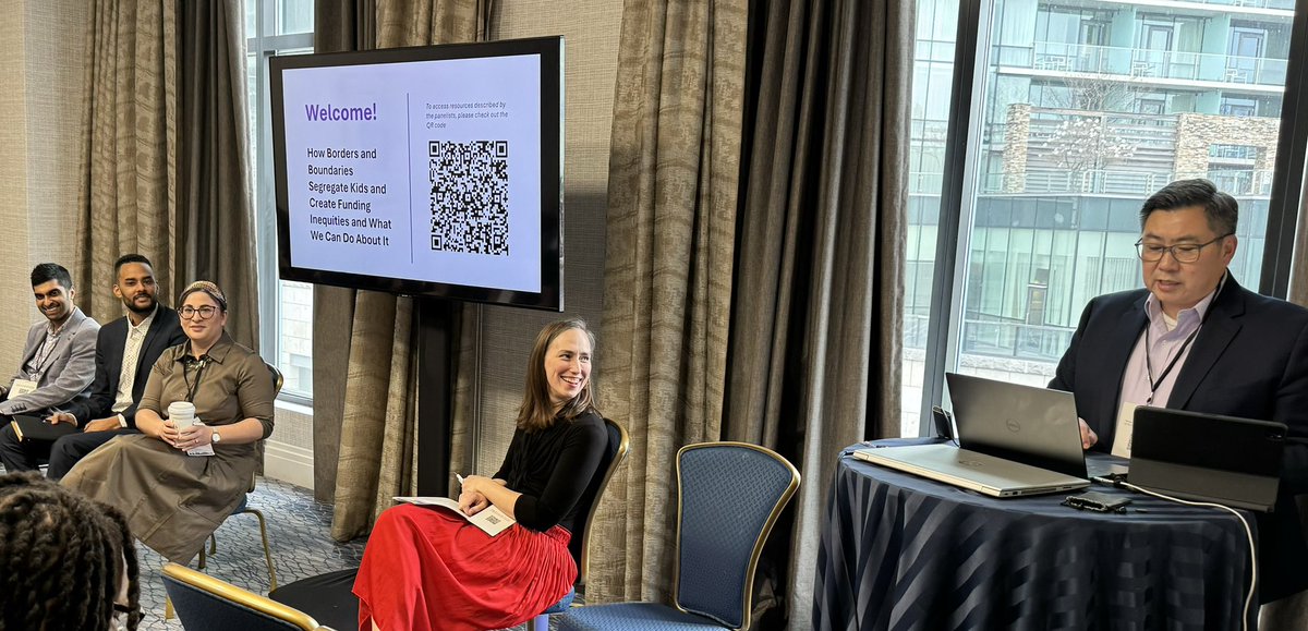 AryAmerikaner's tweet image. So fun to be at #AEFP with all these superstars @ZahavaStadler @StefanLallinger @markbteoh and Nabeel Gillani (who doesn’t seem to be on Twitter?) talking about @BrownsPromise, school district borders, integration, and funding equity.