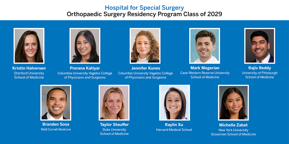Congratulations to our Orthopaedic Surgery Residency Program, Class of 2029. Welcome to Hospital for Special Surgery (@HSpecialSurgery)! #MatchDay2024 #Match2024 #OrthoMatch2024 #orthotwitter
