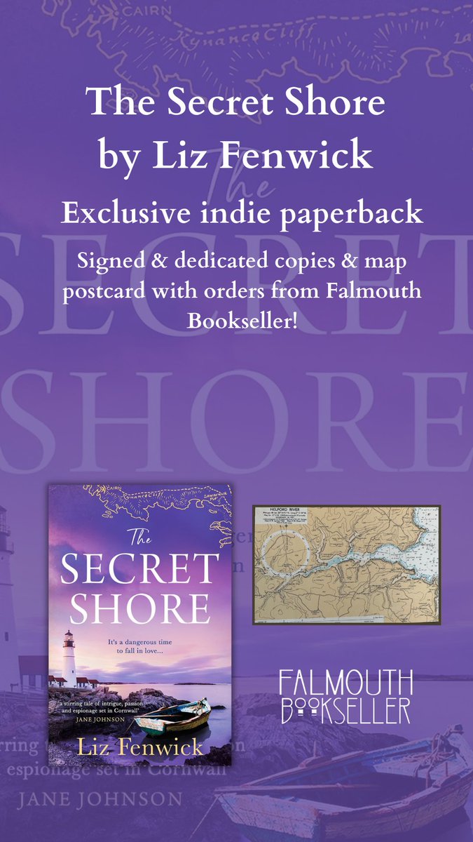 This beautiful indie bookshop edition will out 25 April 2024. If you’d like a signed and dedicated copy @falmouthbooks are ready! falmouth-bookseller.co.uk/the-secret-sho…