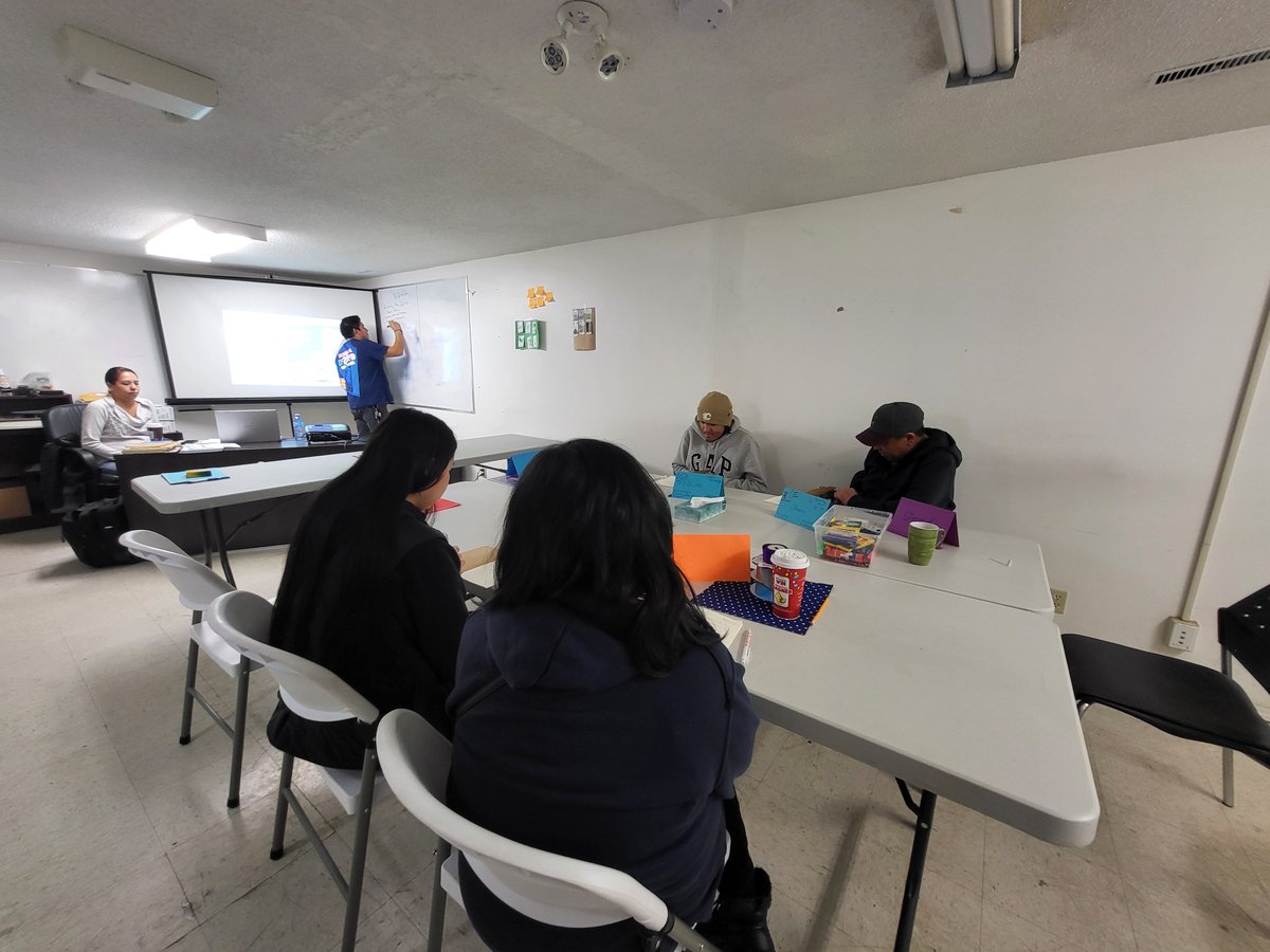 FESACalgary's tweet photo. We've been in Morley all week working with learners at the Stoney Nation Job Resource Center. We've been discussing job skills, transferrable skills, connections to culture, and so much more!

#Indigenous #morley #alberta #jobskills #jobtraining #lifeskills #learningtogether https://t.co/7yWvJ6ciFo