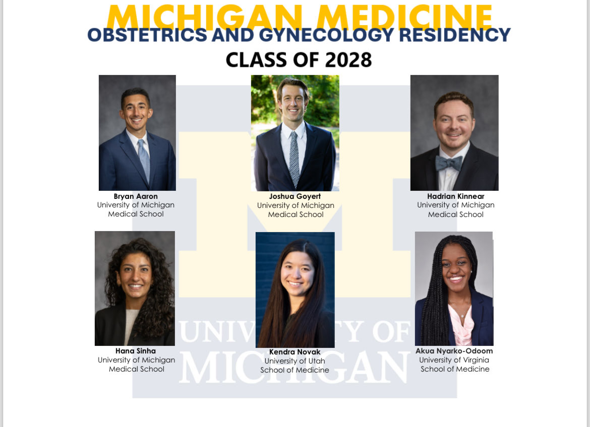 So excited to introduce the ⁦@UMichOBGYN_Res⁩ class of 2028.  #goblue #deliveringvictors ⁦@umichmedicine⁩