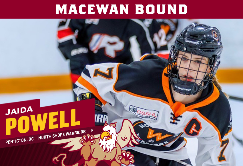 W🏒| RECRUIT @NSWHockey captain Jaida Powell set to bring character, leadership and a strong 200-foot game to @MacEwanHockey in the 2024-25 season. Welcome to @MacEwanU! #GriffNation STORY➡️macewangriffins.ca/sports/wice/20…