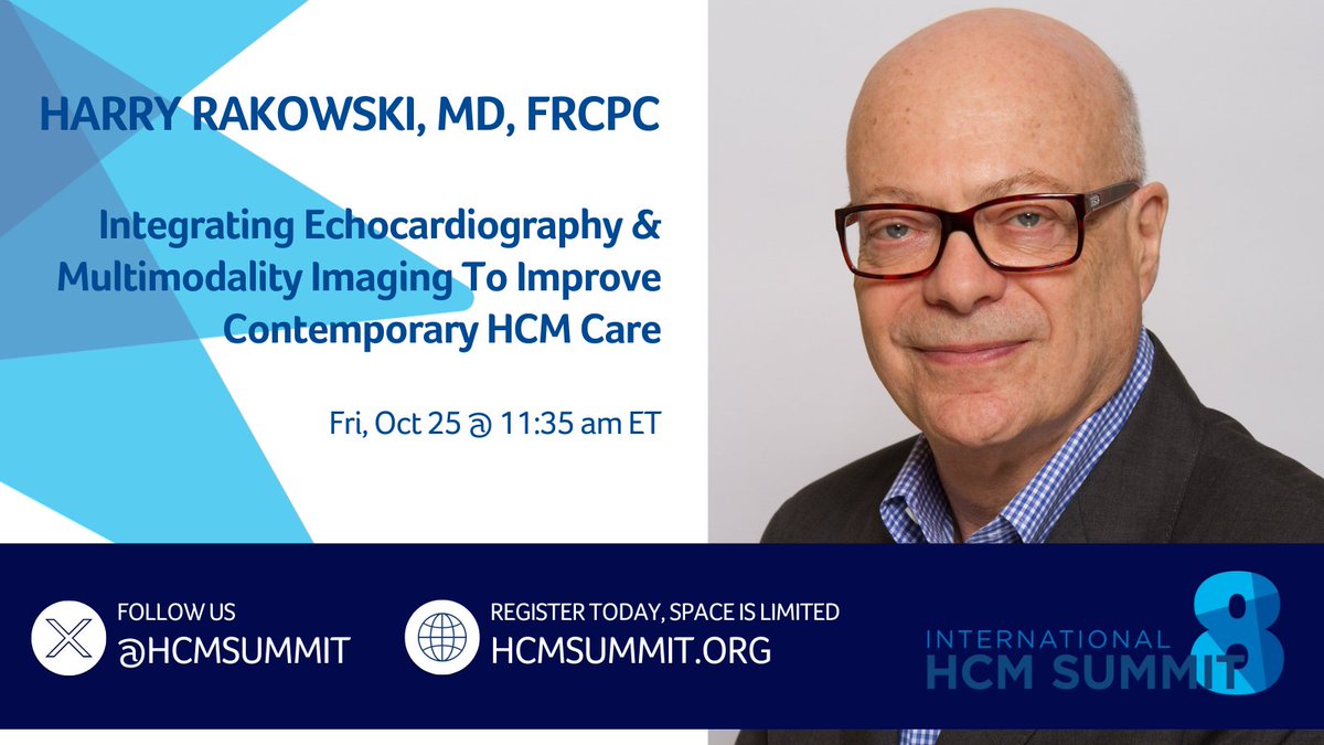 Half the tickets for #HCMSummit8 are gone! Don't miss out, get yours @ hcmsummit.org. Hear from esteemed cardiologist @harry_rakowski: 'Integrating #Echocardiography & Multimodality Imaging for Improved Contemporary #HCM Care'. #hypertrophiccardiomyopathy #cardiotwitter