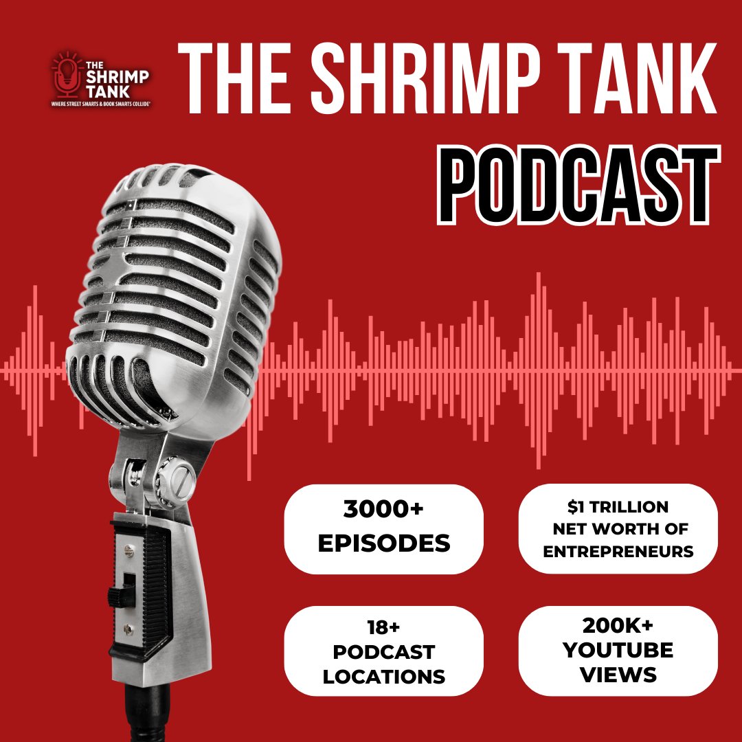 Discover the world of entrepreneurship, leadership, and innovation with The Shrimp Tank Podcast! Join us on a journey where we uncover the stories of successful business owners, thought leaders, and game-changers.  shrimptankpodcast.com #ShrimpTankPodcast #Entrepreneurship