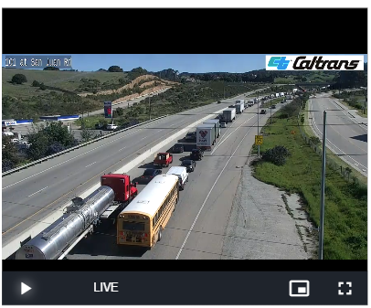 KCBSAMFMTraffic's tweet photo. #SanBenitoCounty, north of #Prunedale -- Northbound #Highway101 before Rocks Road. A serious crash is blocking the right lane, investigations continue. Traffic is backed up to #Highway156. (Photo: @CaltransD5) #KCBSTraffic.
