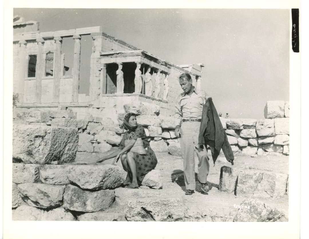 Sophia Loren and Alan Ladd at the Acropolis - 'Boy on a Dolphin | Photo 1957