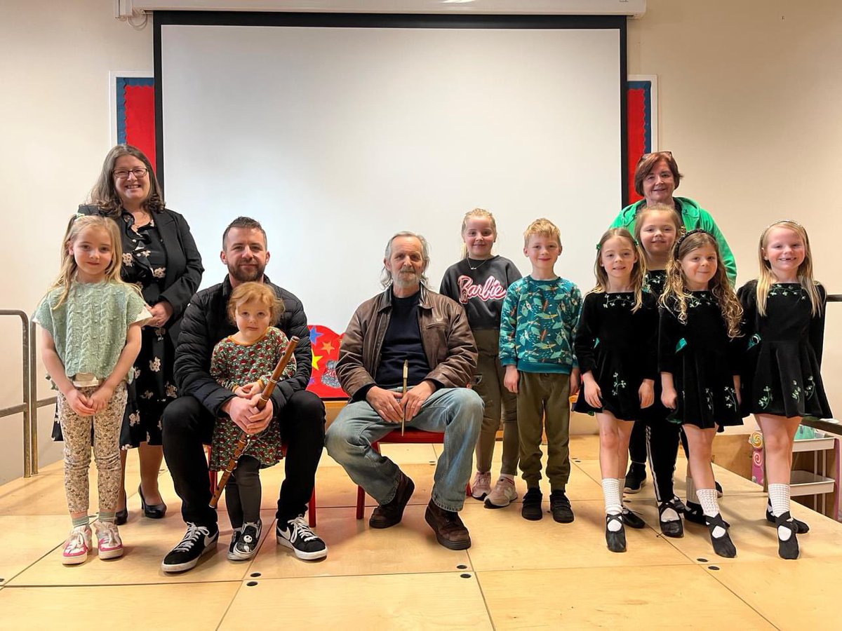 Kelmba's tweet photo. #Kircubbin Integrated Primary school celebrated #StPatricksDay2024 today with some #IrishDancing & traditional reels and jigs played on flute and whistle.
#HappyStPatricksDay ☘️
@niciebelfast @IEFNI
Happy #IntegratedEducationMonth https://t.co/AvjygW7gFl
