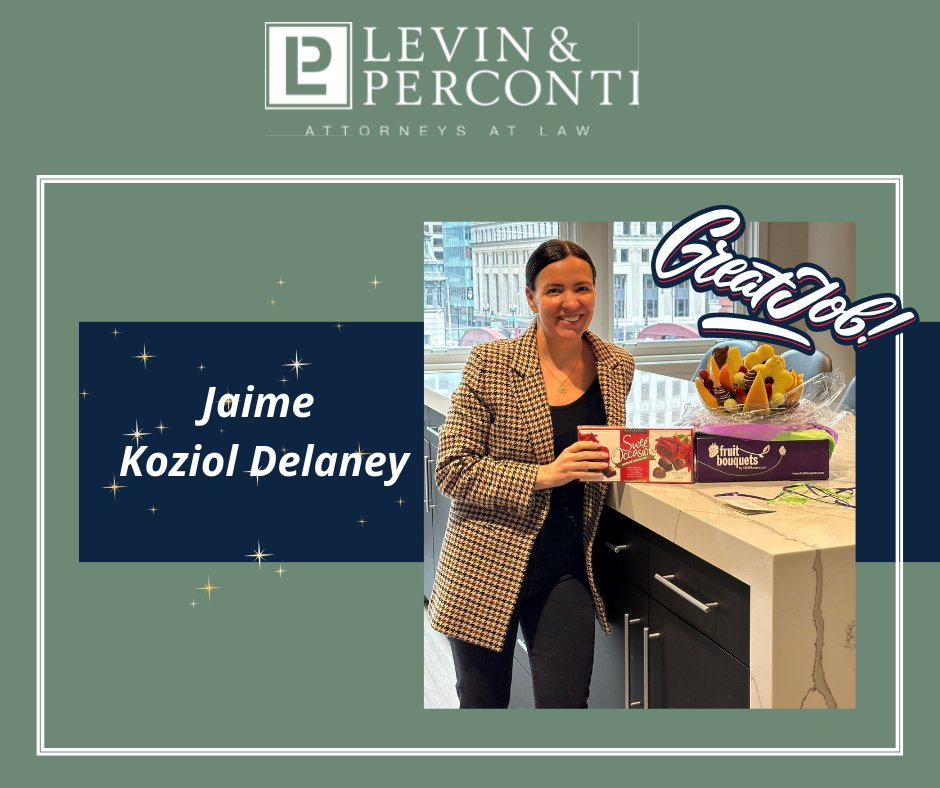 Shout out to Jaime, who recently settled a $2 million case 🎉 
She is pictured here, opening a gift from her appreciative client!
