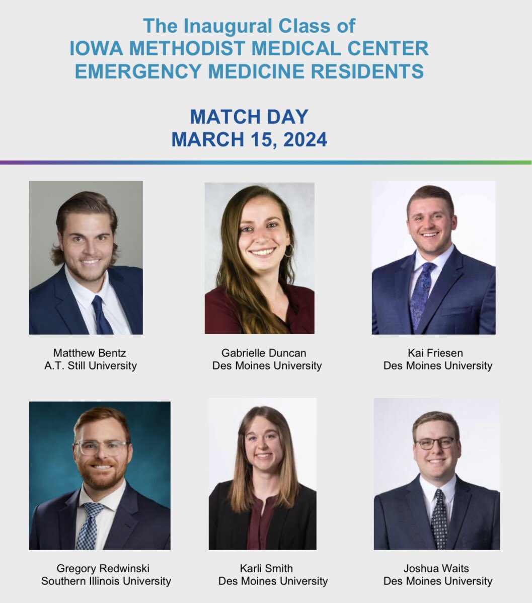 IMMCEMResident's tweet photo. Proud to announce our incoming EM Residents! 

#Match2024 #EMbound https://t.co/vFvHcj3SVr